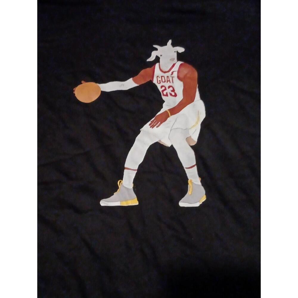 Lebron James The Goat Funny T Shirt   W Out Tags
